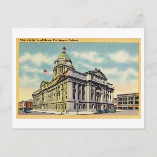 Allen County Court House in Fort Wayne, Indiana, Briefkaart (Voorkant)