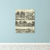 Allen County, Kansas Canvas Afdruk (Insitu (Houten vloer))