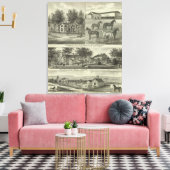 Allen County, Kansas Canvas Afdruk (Insitu (Woonkamer))