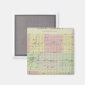 Allen County, Kansas Magneet (Voorkant / Achterkant)