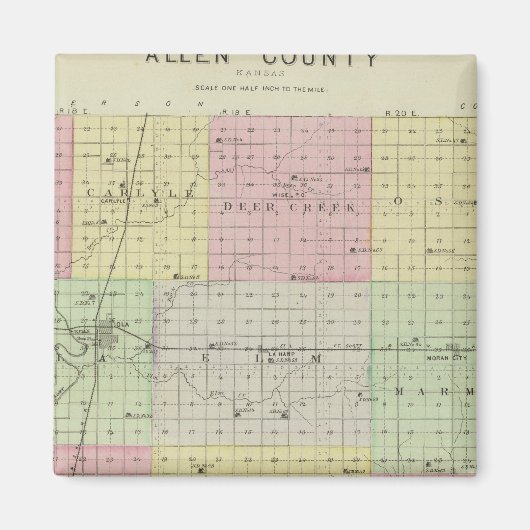 Allen County, Kansas Magneet (Voorkant)