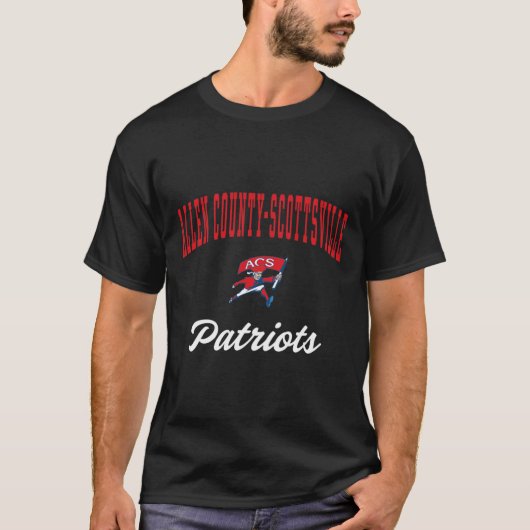 Allen County-Scottsville High School Patriots T-SH T-shirt (Voorkant)