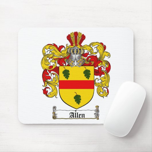 ALLEN FAMILIE CREST - ALLEN WAPENKAT MUISMAT (Met muis)