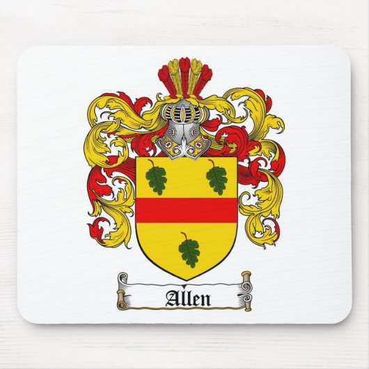 ALLEN FAMILIE CREST - ALLEN WAPENKAT MUISMAT (Voorkant)