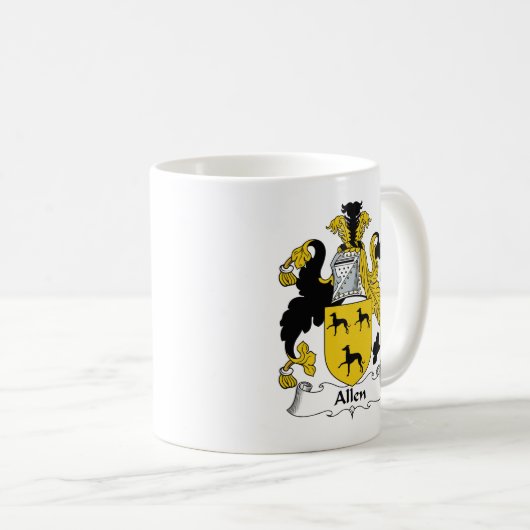 Allen Family Crest Koffiemok (Voorkant rechts)