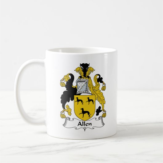 Allen Family Crest Koffiemok (Links)