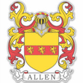 Allen Family Crest Sticker (Voorkant)