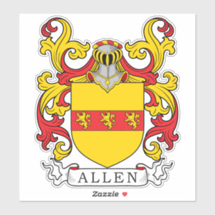 Allen Family Crest Sticker