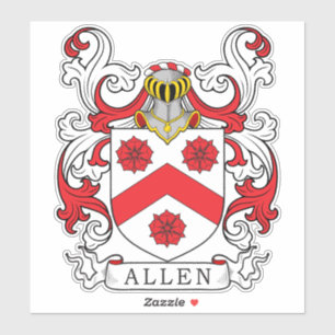 Allen Family Crest Sticker