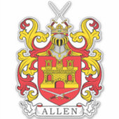 Allen Family Crest Sticker (Voorkant)