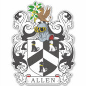 Allen Family Crest Sticker (Voorkant)