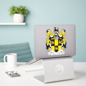 Allen Family Crest Sticker (Laptop op bureau)