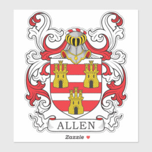 Allen Family Crest Sticker