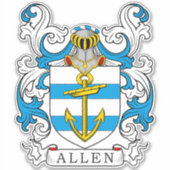 Allen Family Crest Sticker (Voorkant)