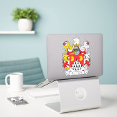 Allen Family Crest Sticker (Laptop op bureau)