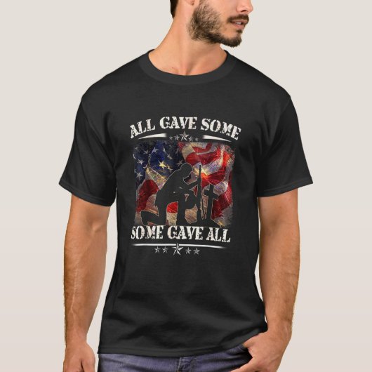 Allen gaven sommigen alles voor Veteran Day Memori T-shirt (Voorkant)