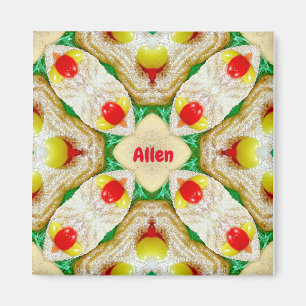 ALLEN ~ Gepersonaliseerd paaspatroon fractal ~ Magneet
