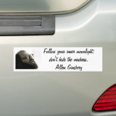 allen ginsberg quote bumpersticker (Op auto)