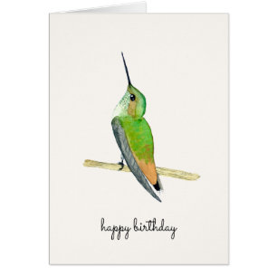Allen Hummingbird Birthday Kaart