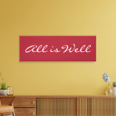 Allen is goed, de Verpakte Inspirerend Citaat van  Canvas Afdruk (Insitu (Woonkamer))