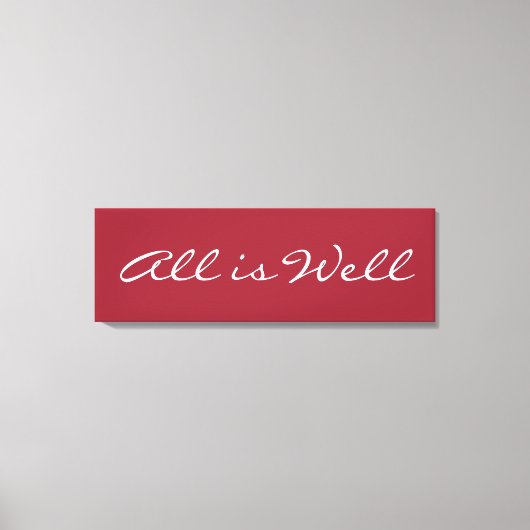 Allen is goed, de Verpakte Inspirerend Citaat van  Canvas Afdruk (Voorkant)