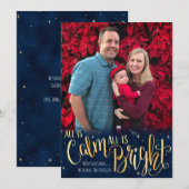 Allen is Kalm, is allen Helder Feestdagenkaart (Voorkant / Achterkant)