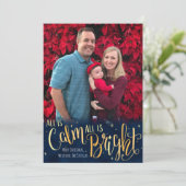 Allen is Kalm, is allen Helder Feestdagenkaart (Staand voorkant)