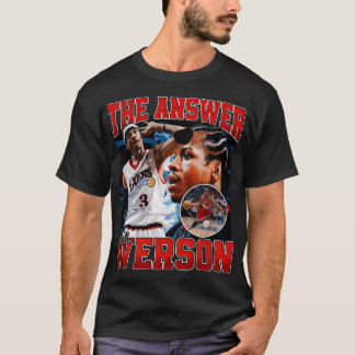 Allen Iverson antwoordt Basketball Legend Signatu T-shirt