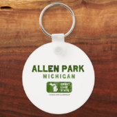 Allen Park Michigan Great Lake State Sleutelhanger (Voorkant)