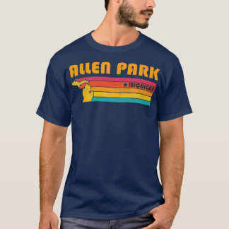 Allen Park Michigan Vintage Verdrietig Souvenir T-shirt