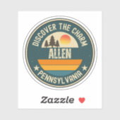 Allen, Pennsylvania Sticker (Vel)