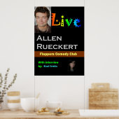 Allen Rueckert LIVE Poster (Keuken)