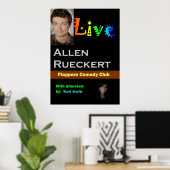Allen Rueckert LIVE Poster (Thuiskantoor)