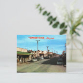 Allen St., Tombstone AZ Vintage Briefkaart (Staand voorkant)