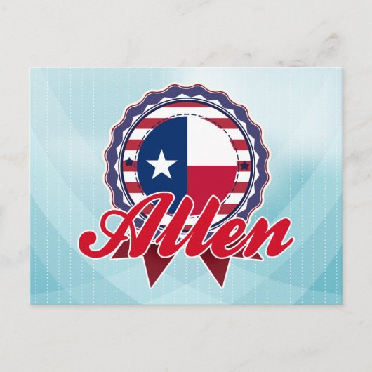 Allen, TX Briefkaart (Voorkant)