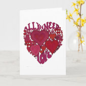 Allen u wenst is het Hart van de Liefde Kaart (Gele Bloem)