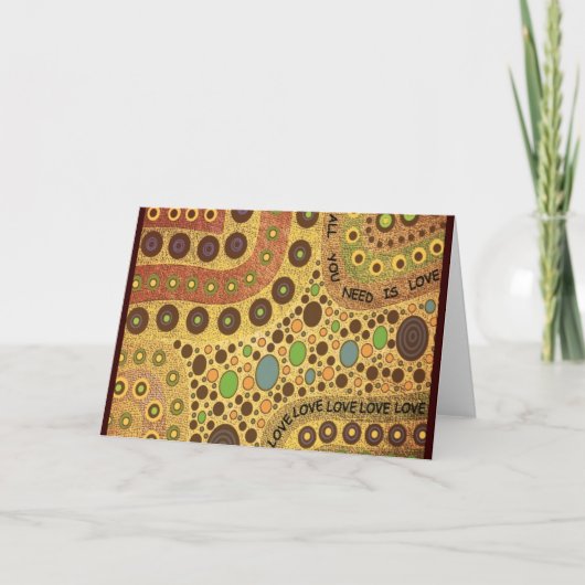 Allen u wenst is het Wenskaart van de Liefde Kaart (Voorkant)