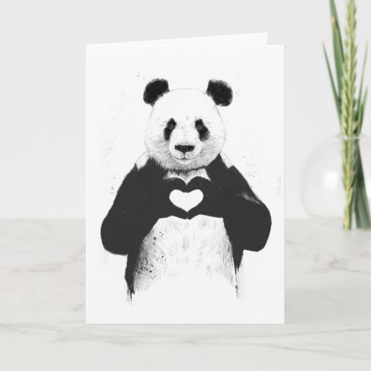 Allen u wenst is liefde kaart (Voorkant)