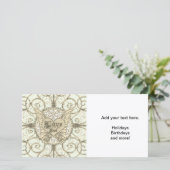 Allen u wenst is Liefde met de Vleugels & het Hart Feestdagenkaart (Staand voorkant)