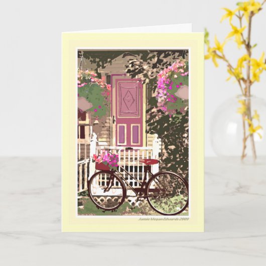 Allen veroorzaken Leeg Wenskaart Kaart (Gele Bloem)