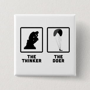 Allen Vierkante Button 5,1 Cm