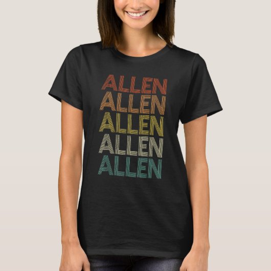 Allen Vintage Retro T-shirt (Voorkant)