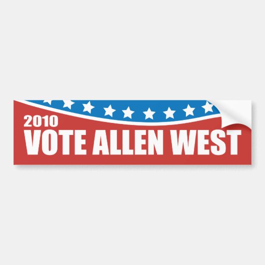 Allen West 2010 Bumpersticker (Voorkant)