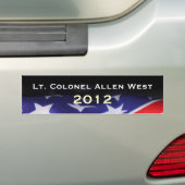 Allen WEST 2012 Campaign Bumpersticker (Op auto)