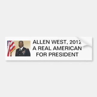 allen-west, ALLEN WEST, 2012A REAL AMERICAN FOR.. Bumpersticker