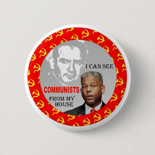 Allen West & Joe McCarthy Ronde Button 5,7 Cm (Voorkant)