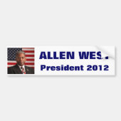 ALLEN WEST President 2012 Bumpersticker (Voorkant)