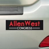 Allen West voor het Congres Bumpersticker (Op auto)