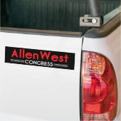 Allen West voor het Congres Bumpersticker (Op Truck)