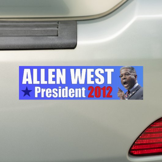 Allen West voor President - 2012 Bumpersticker (Op auto)
